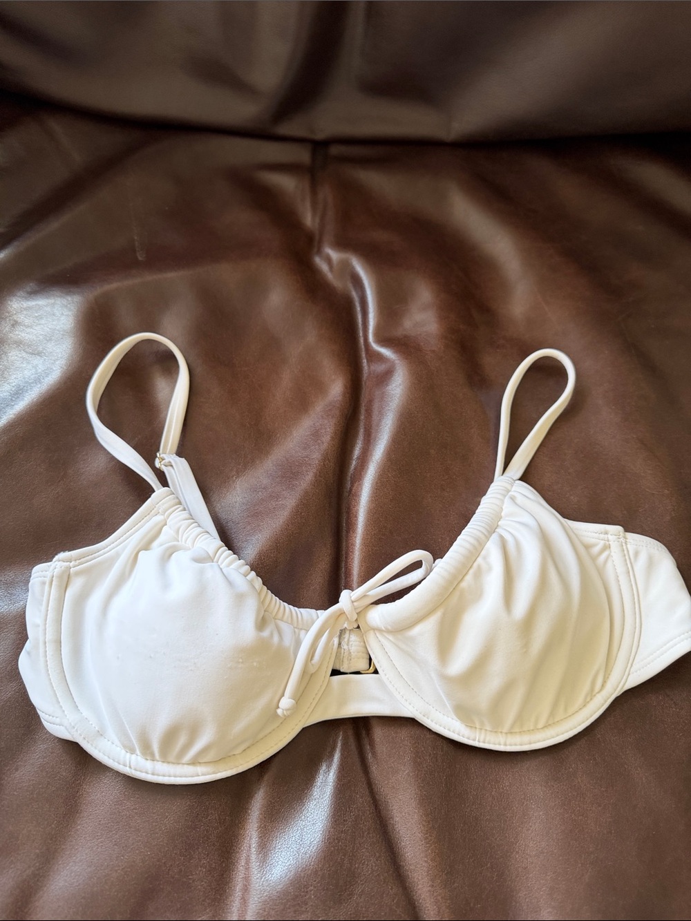 Wild Fable White Underwire Demi Cup Bikini Top